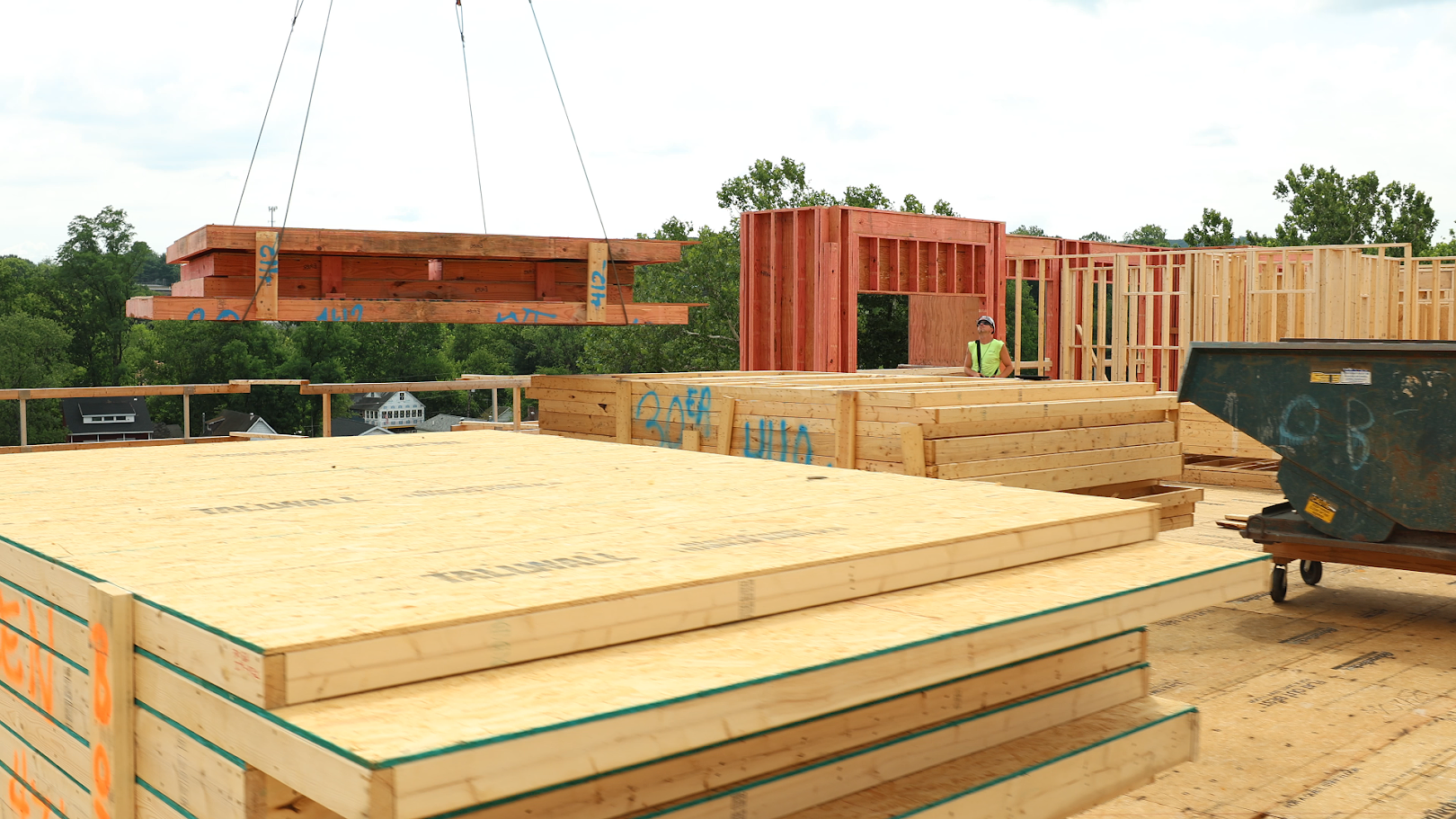 Wood plank construction
